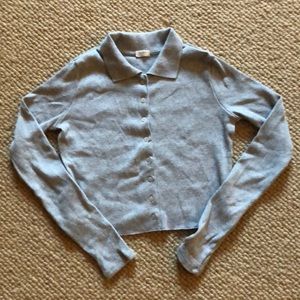 grey long sleeve button up